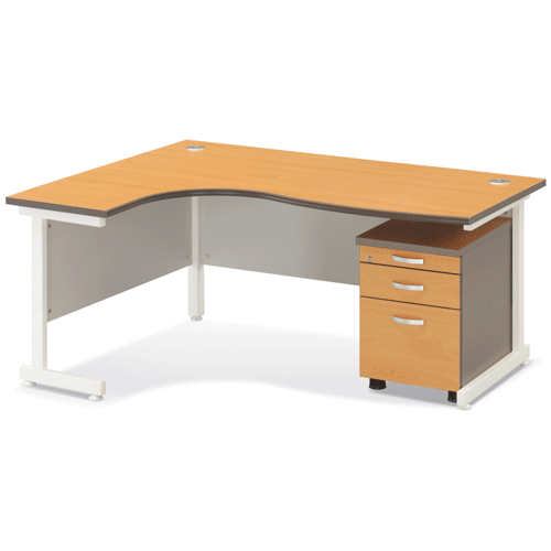 멜론웨이브책상(몰딩)