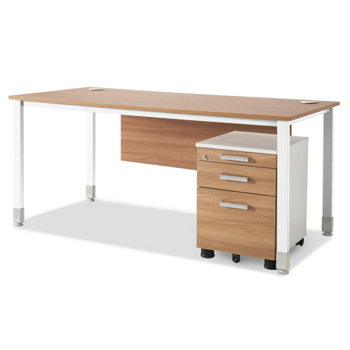 라인일자형책상(화이트프레임)