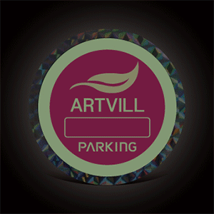 홀로그램+야광 주차스티커