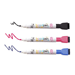 지우개 미니보드펜 / 빨강,파랑,검정12자루