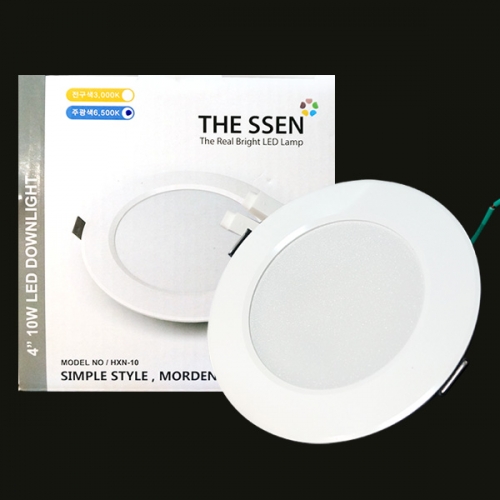 [더센] LED다운라이트 4인치 10W 주광색/전구색