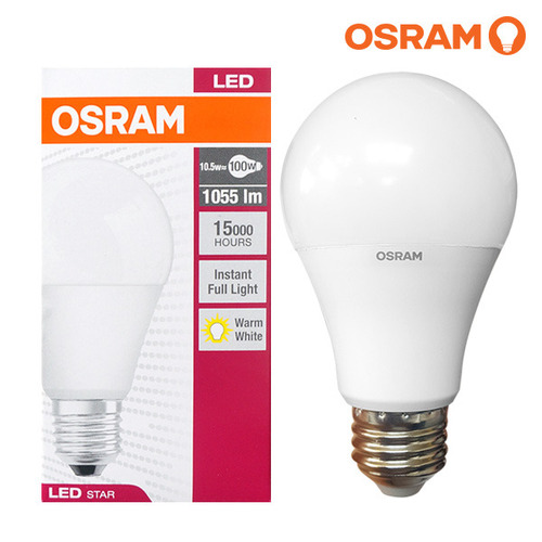[오스람]E26 전구식LED 10.5W 주광색/전구색(삼파장25w대체)