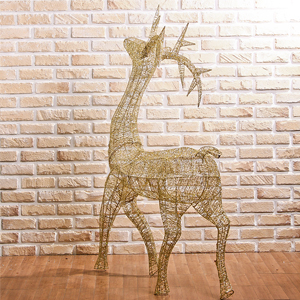 [트리(츄리)용품] 골드 반짝이 사슴