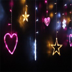 LED 24V 눈+별+하트(장식) 트리전구