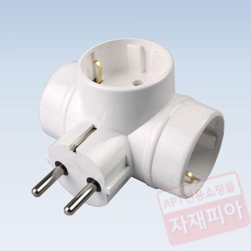 T형 3구 꽂음식 멀티 콘센트