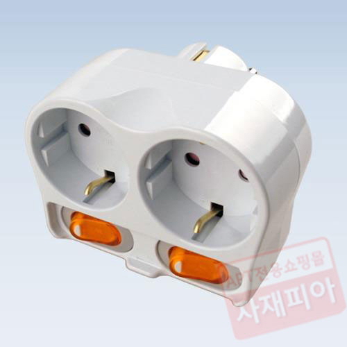 절전 2구 콘센트