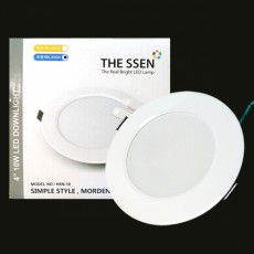 [더센] LED다운라이트 4인치 10W 주광색/전구색