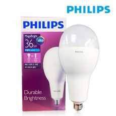 [필립스] LED 메가브라이트 램프 36W 26베이스 주광색