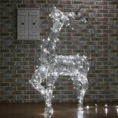 [트리(츄리)용품] LED 실버 반짝이 사슴