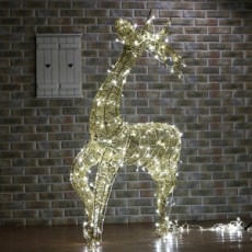 [트리(츄리)용품] LED 골드 반짝이 사슴