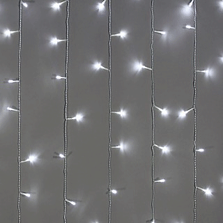 [트리용품] LED 24V 200구 커튼 전구색/ 백색