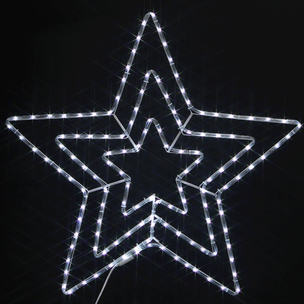 [트리(츄리)용품] LED2단/3단별(백+백) 무점멸