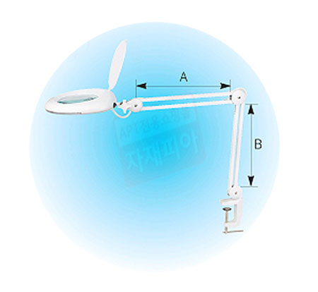 클립형 조명확대경