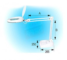 스텐드형 조명확대경