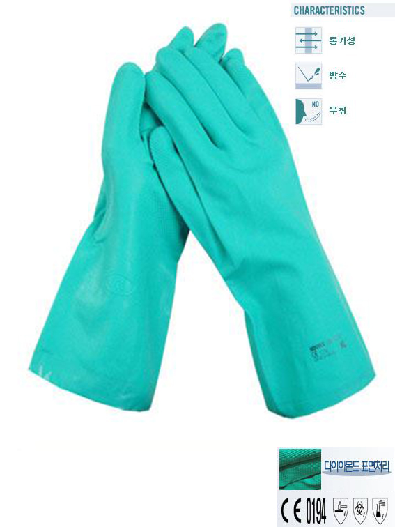 PVC장갑- 노백스니트로 (녹색) 12개