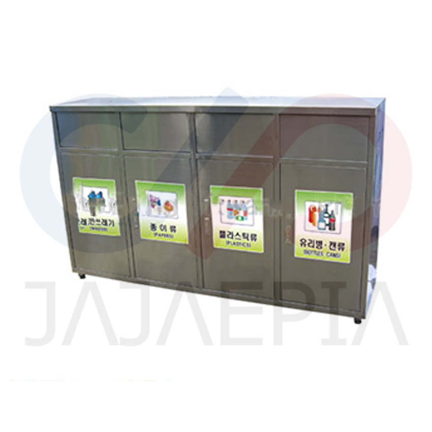실내분리수거함/스텐쓰레기통 4구 JJ-DKM-334