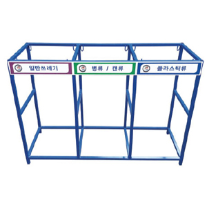 상품명-철재분리수거대/80리터3구
