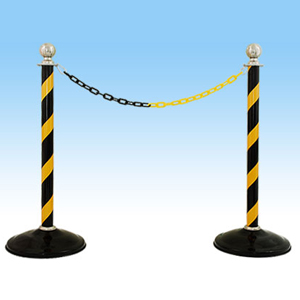 패턴차단봉/노란사선반사지/1개당