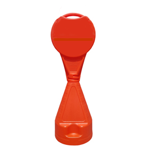 원형오뚜기 주차금지표지판 (무지)