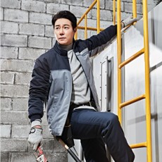 윌비 PR-707 상단 배색 패딩 점퍼