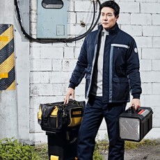 윌비 PR708 네이비 패딩 사파리 점퍼