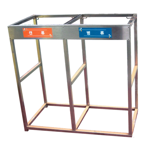 스텐분리수거대/쓰레기재활용거치대 200리터 1단~5단