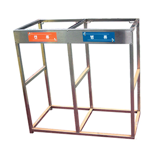 200X2칸 스텐분리수거대/재활용거치대