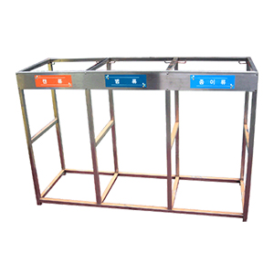 200X3칸 스텐분리수거대/재활용거치대