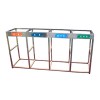 200X4칸 스텐분리수거대/재활용거치대