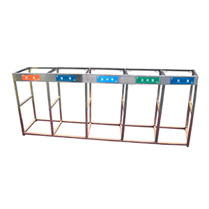 200X5칸 스텐분리수거대/재활용거치대