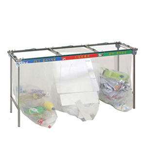 200X3구스텐분리수거대/재활용거치대 접이식