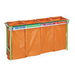 100X4구철재분리수거대/재활용거치대 접이식