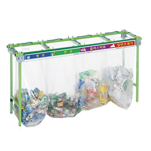 100X4구철재분리수거대/재활용거치대 접이식