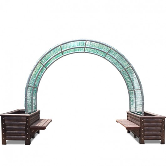 H17형 - 엠보장사각화분 + 아치파고라 (소/6M)