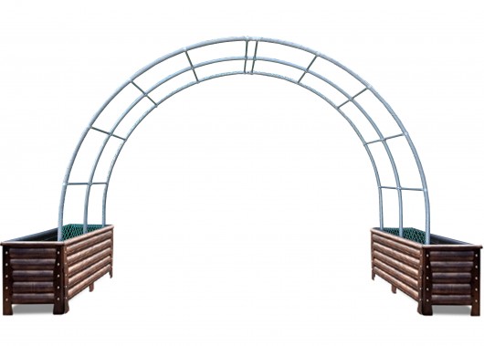 H17형 - 엠보장사각화분 + 아치파고라 (대/8M)