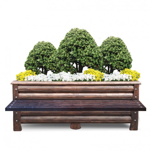 H17형 - 엠보장사각화분 의자형