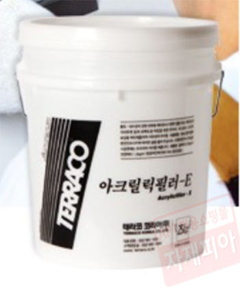 [테라코] 아크릴릭필러E 백색(외부벽면용)/25kg
