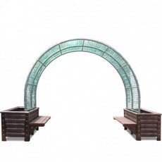 H17형 - 엠보장사각화분 + 아치파고라 (소/6M)