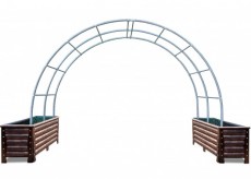 H17형 - 엠보장사각화분 + 아치파고라 (대/8M)