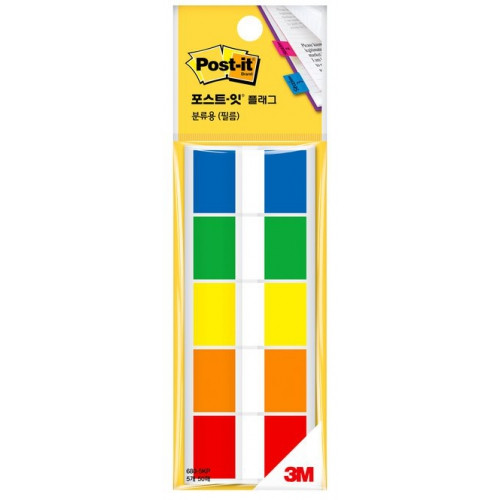 포스트잇플래그680-5KP / 44*25mm,10매*5색