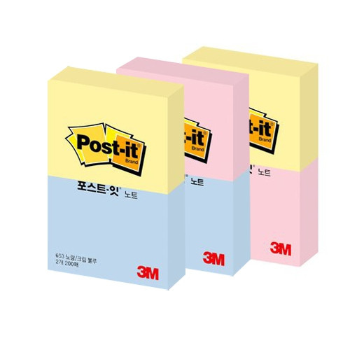 포스트잇653-2 / 51*38mm,100매*2패드